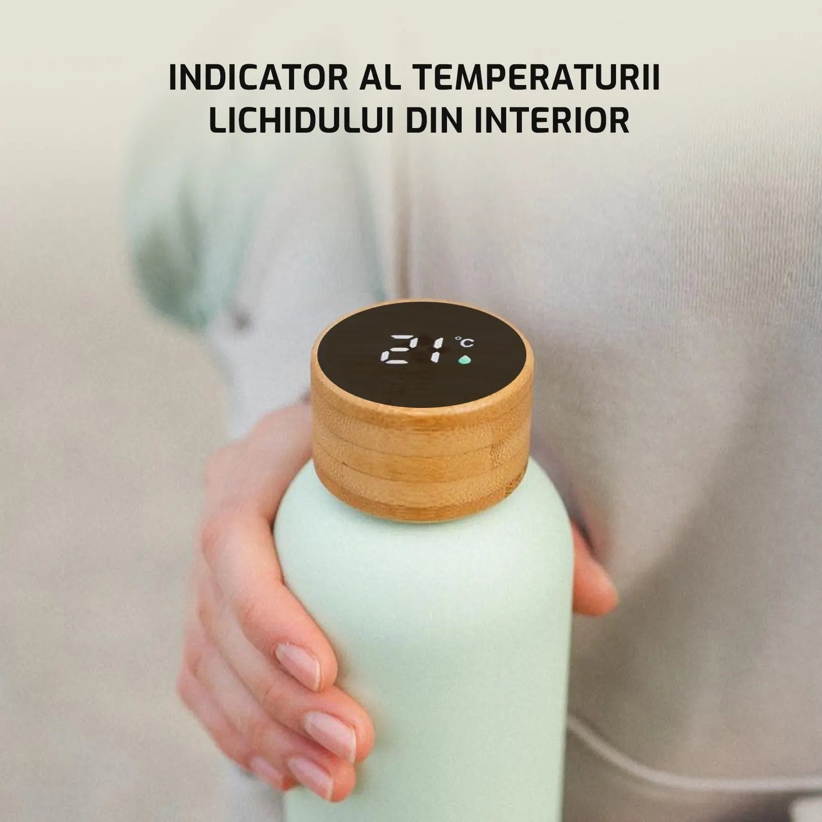 Thermoskanne mit Temperaturanzeige