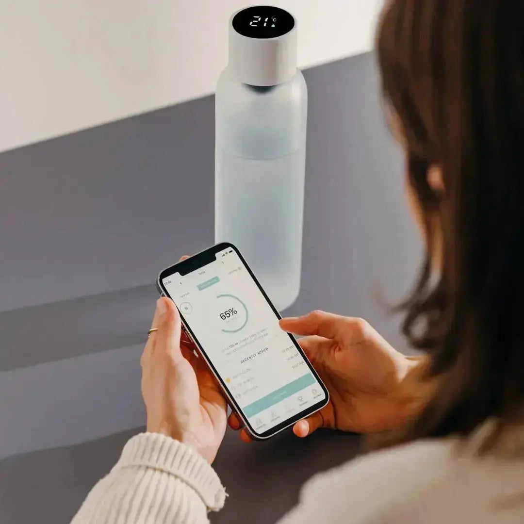 Thermoskanne mit Temperaturanzeige