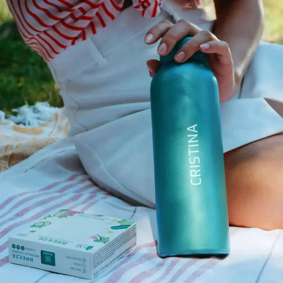 Thermoskanne mit Temperaturanzeige
