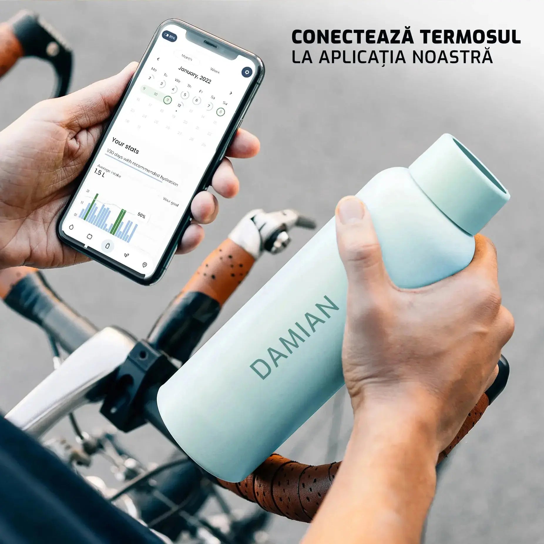 Thermoskanne mit Temperaturanzeige