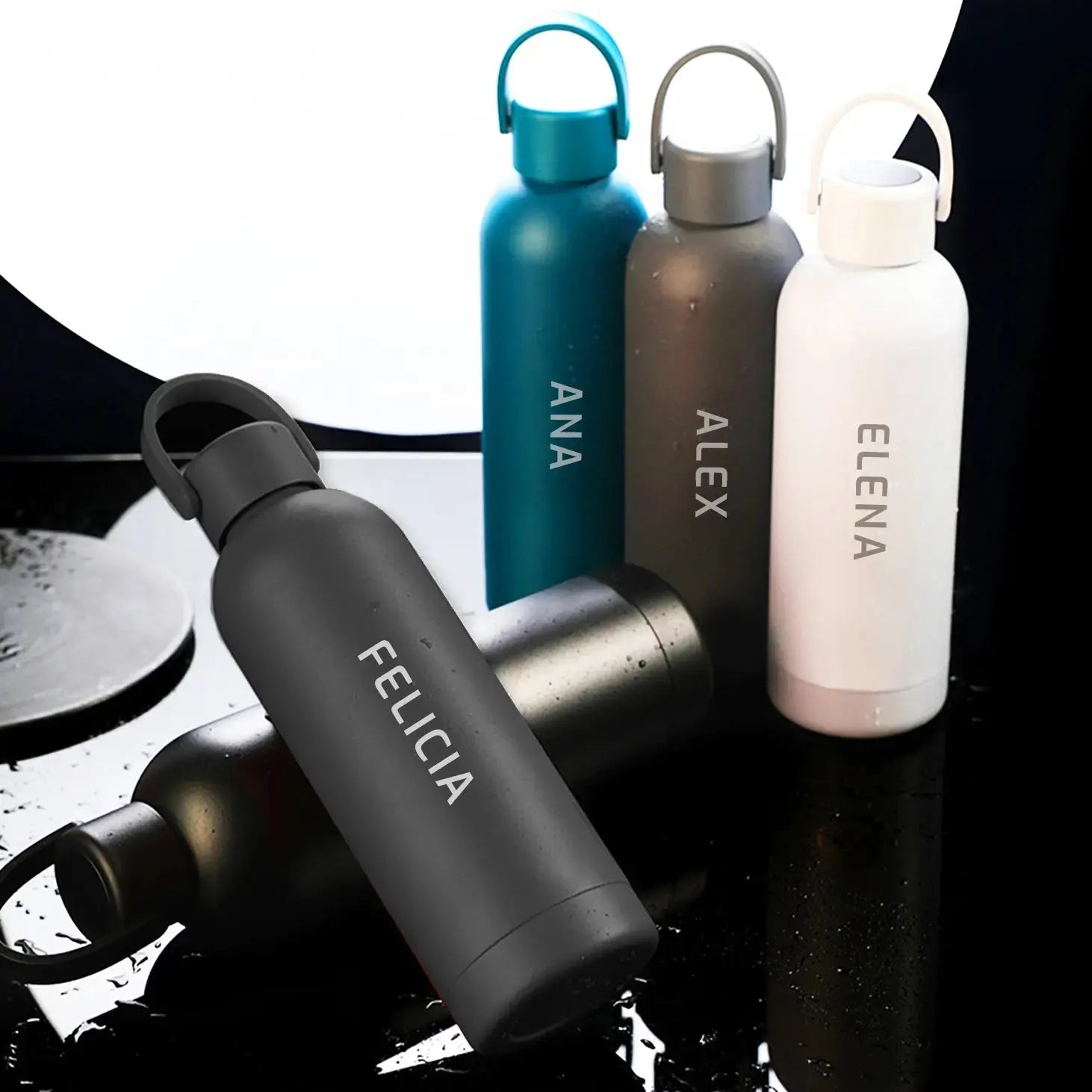 Thermos with temperature indicator